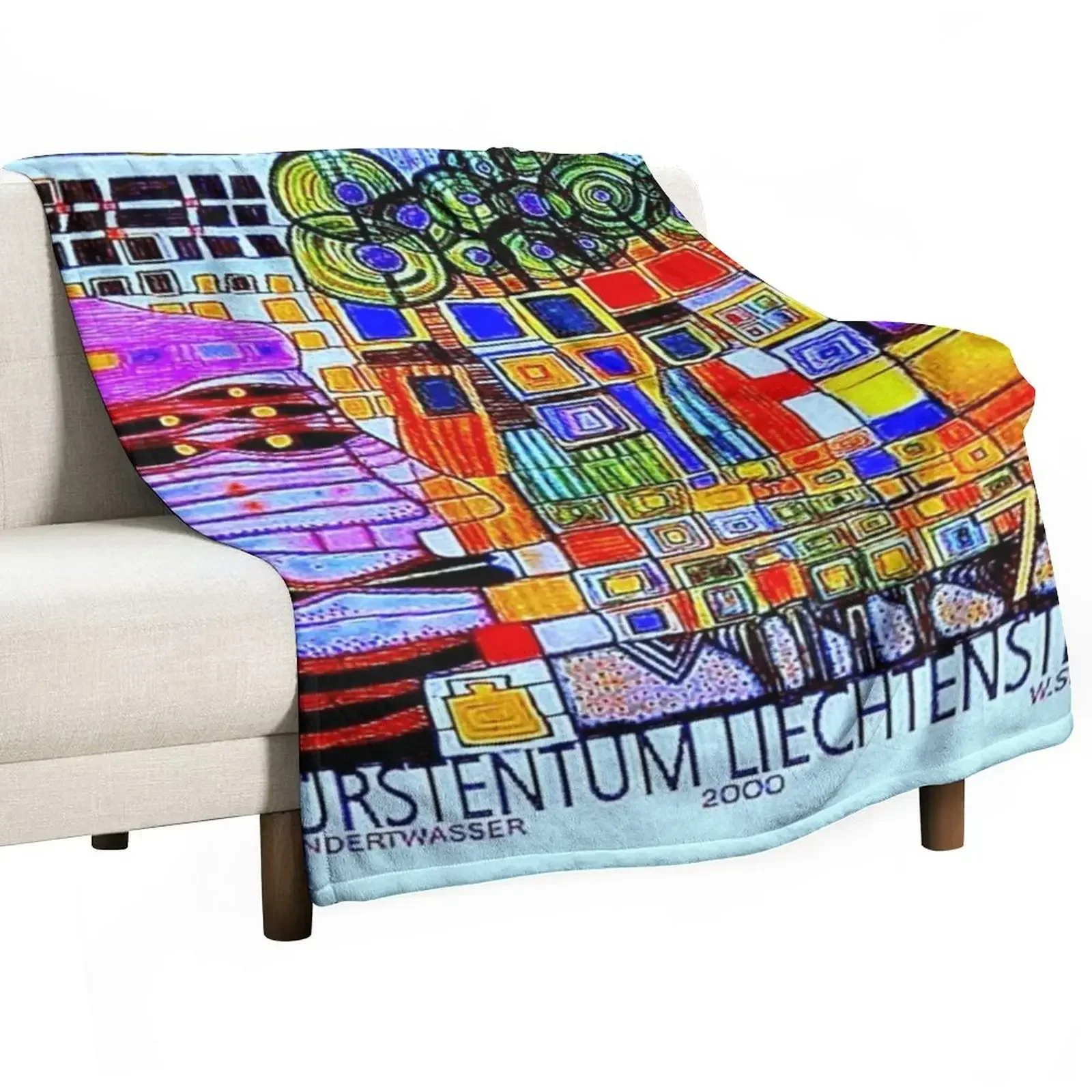 Hannover 2ooo postes 7o neon Throw Blanket Soft Plaid Plush Decorative Beds Blankets