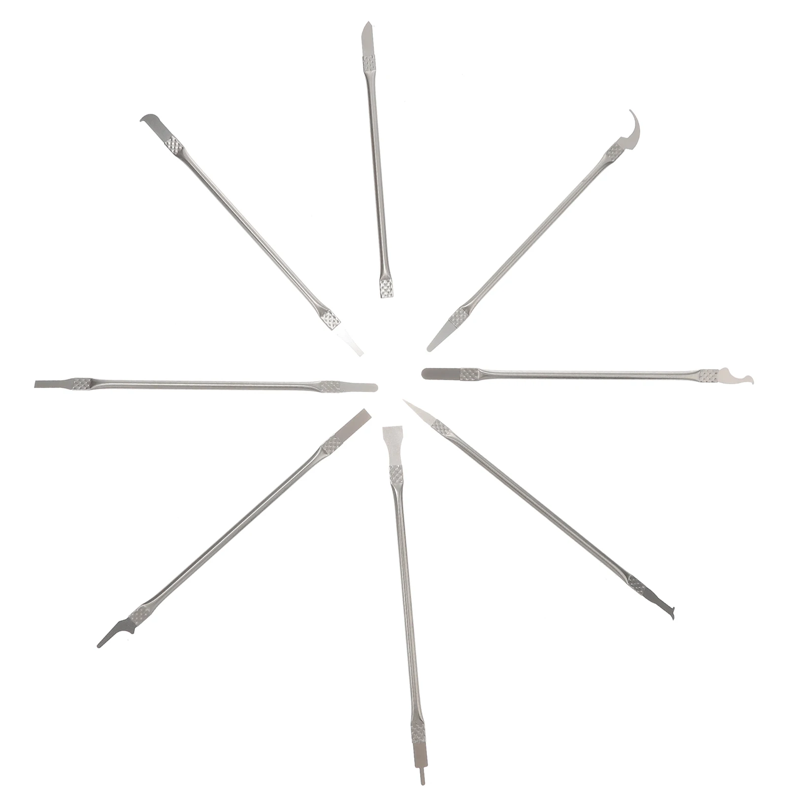 

8Pcs Premium Alloy Steel Phone Sticker Remover Durable Multi-Purpose Mobile Repair Tool Silver Ergonomic Design Professional