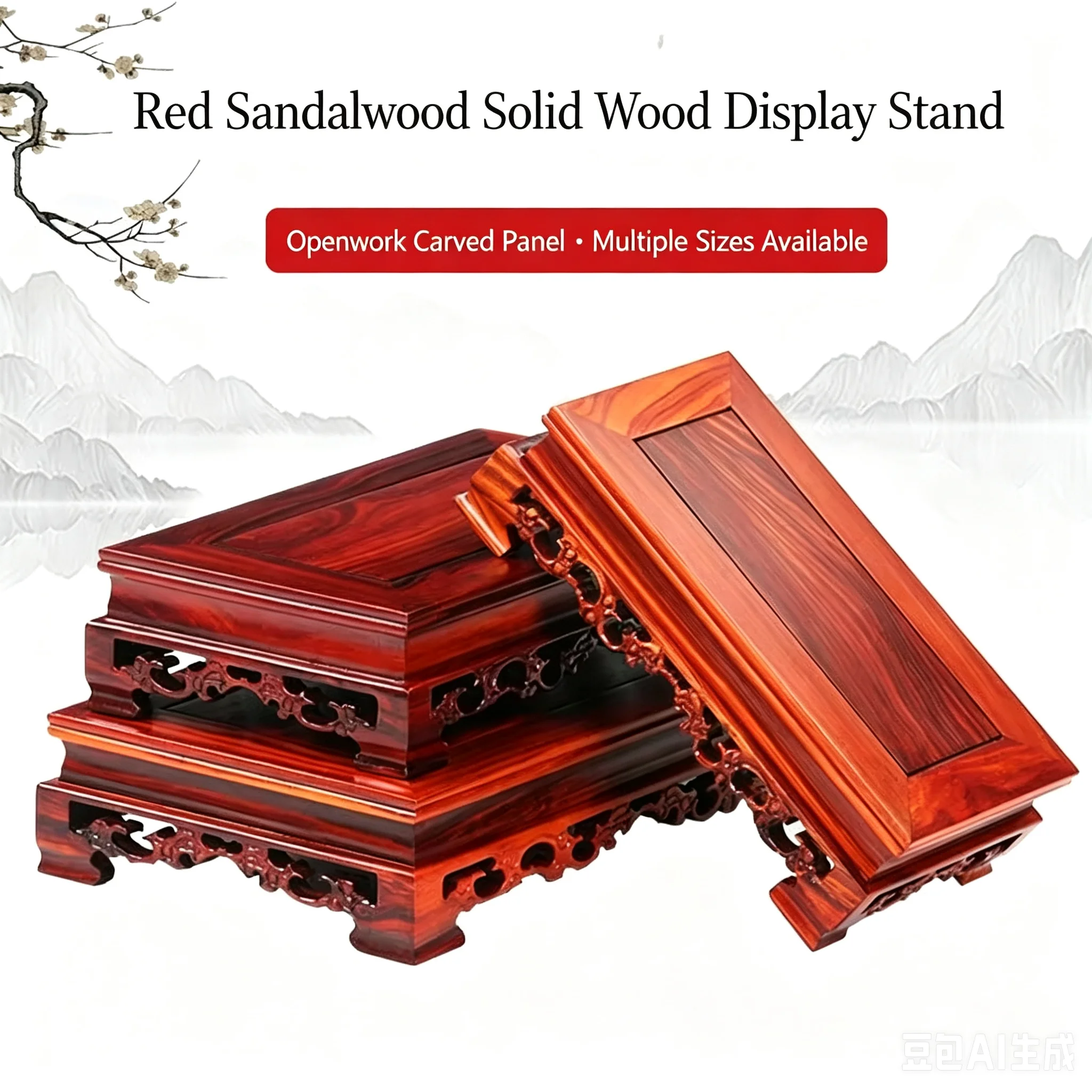 2 Types High Quality Miniature Table Figurines Vase Flower Pot Sorting Table Tea Sets Pedestal Bonsai Shelf Incense Burner Stand