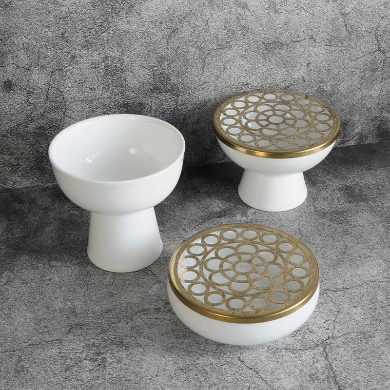 Pure White High Legged Ceramic Bowl Snack Bowl Dessert Bowl Pudding Bowls Restaurant Molecular Cuisine Specialty Tableware