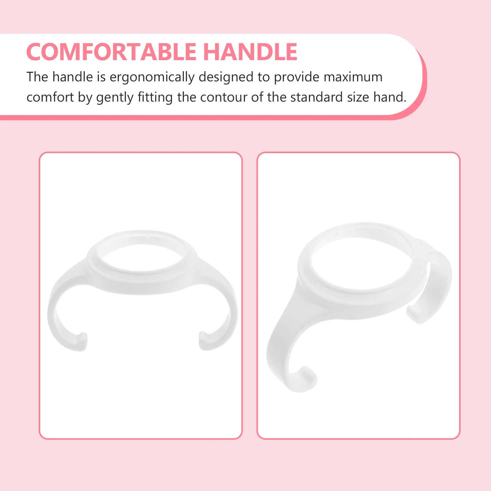 

2Pcs Infant Milk Bottle Handles Anti-Scald Ergonomic Portable Nursing Bottle Handle Feeder Accessories Supplies