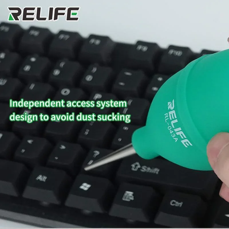 RELIFE 2in1 Phone Repair Dust Cleaner Air Blower Ball Cleaning Pen for Phone PCB PC Keyboard Dust Removing Camera Lens Cleaning