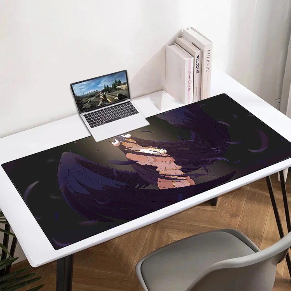 Albedo Overlord Anime Girl Mousepad Mouse Mat Desk Mat With Pad Gaming Accessories Prime Gaming XXL Keyboard