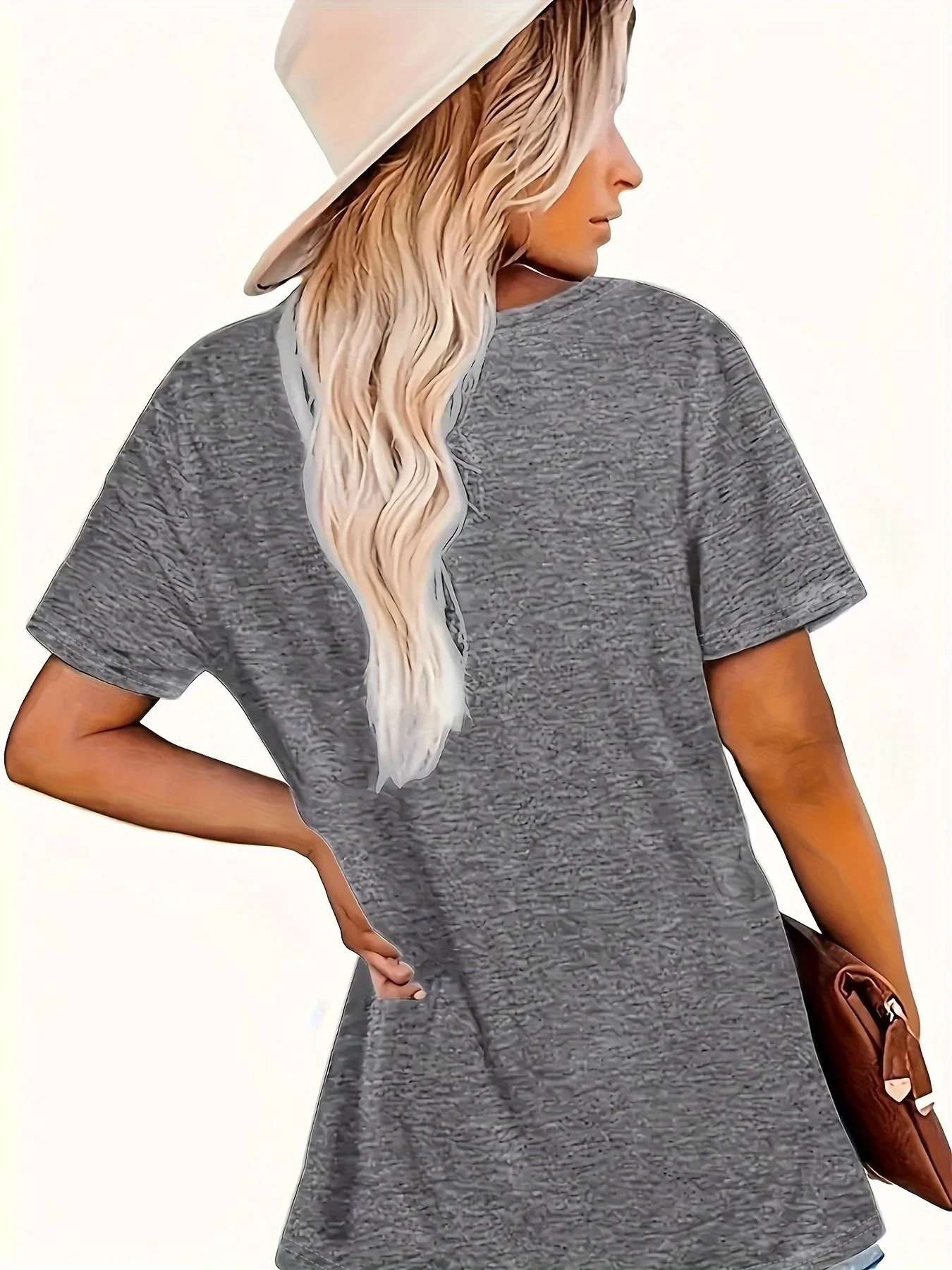 Smart Donkey Women's Tee - Funny Graphic, Casual Gray Top