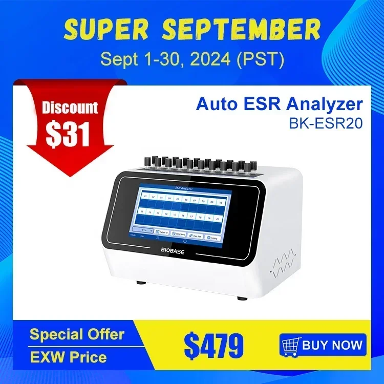 NEW BK-ESR20 Fully Automated ESR Analyzer China's Auto ESR Laboratory Medical Diagnostics Clinical Analytical Instruments
