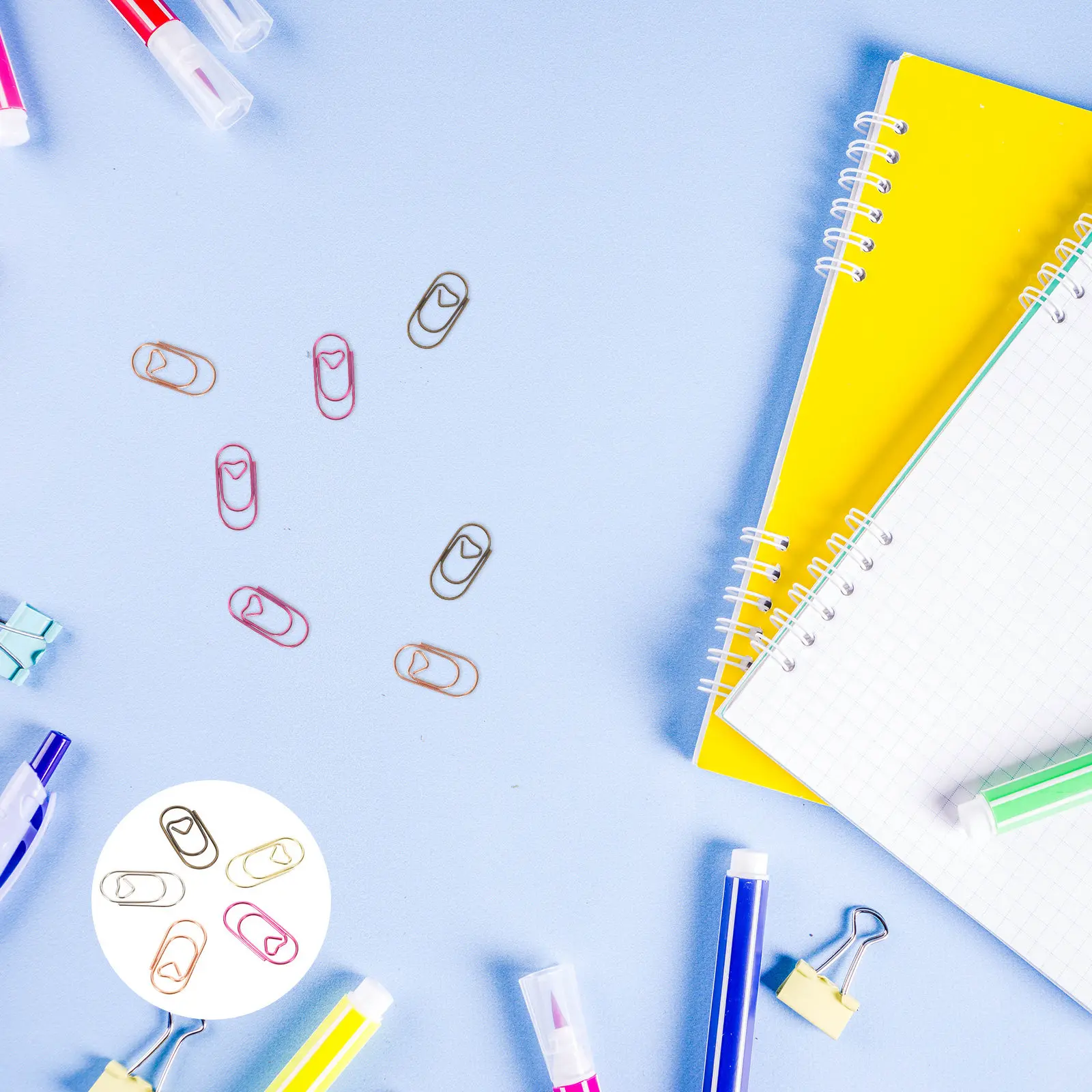 

100 шт. золотых металлических скрепок в форме сердца, миниатюрные, милые, для офиса, школы, планировщиков, свадебного декора, органайзеров, рукоделия