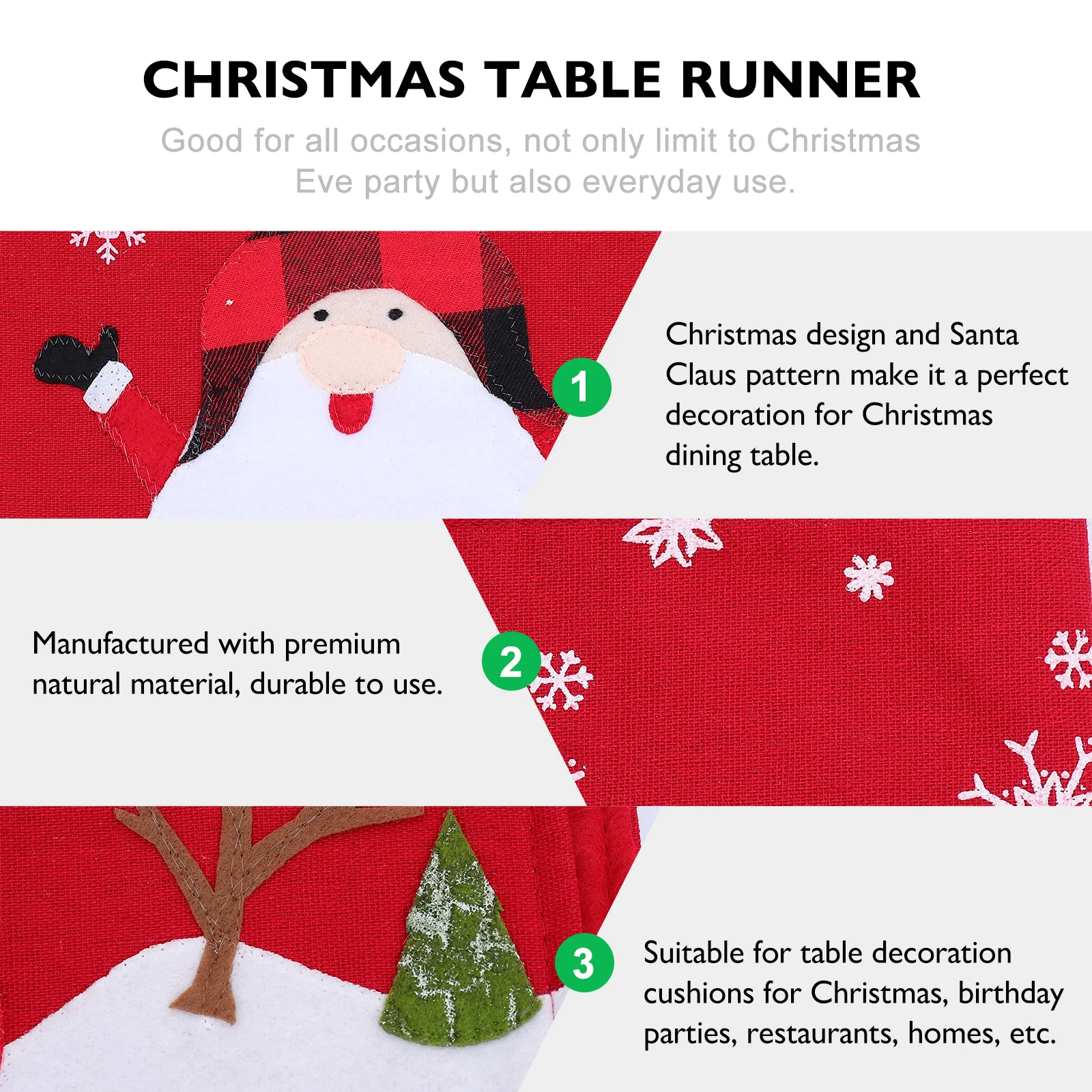 

Рождественская скатерть, льняная скатерть, декоративная ткань для столовой, шведского стола, уличного пикника, с рисунком Санта-Клауса