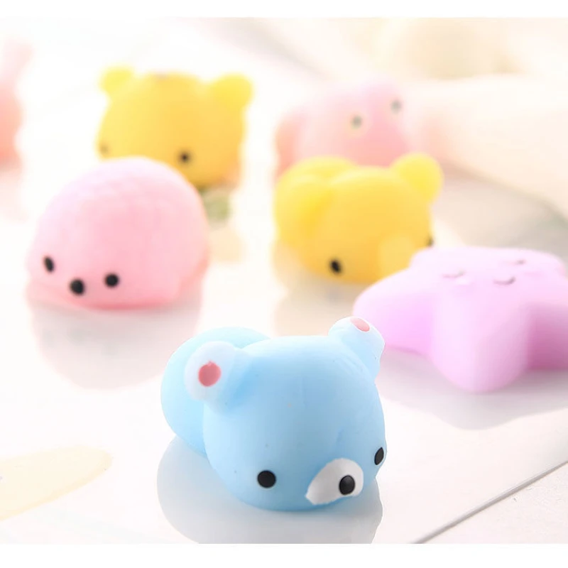 Random 10pcs Kawaii Squishies Mochi Anima Squishy Toys For Kids Antistress Ball Squeeze Party Favors Stress Relief Toys gift