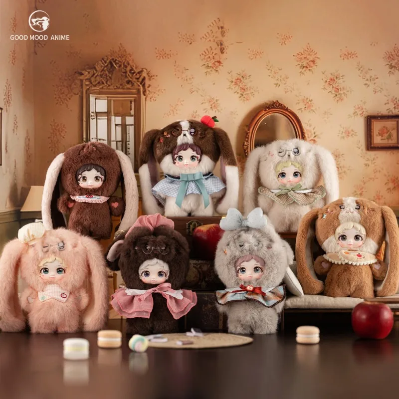 PUUDI Apple Puppy Yali Rabbit Blind Box Figure Mystery Box Surprise Bag Pendant Collect Keychain Anime Doll Decor Toy Gift