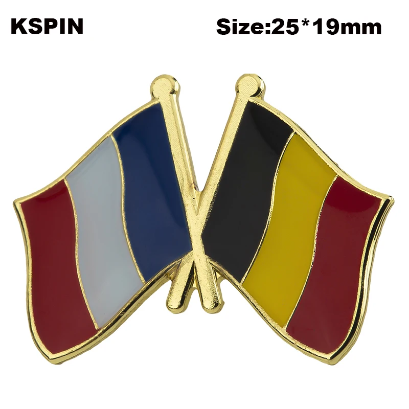 Belgium Flag Laple Pin Badge Brooch