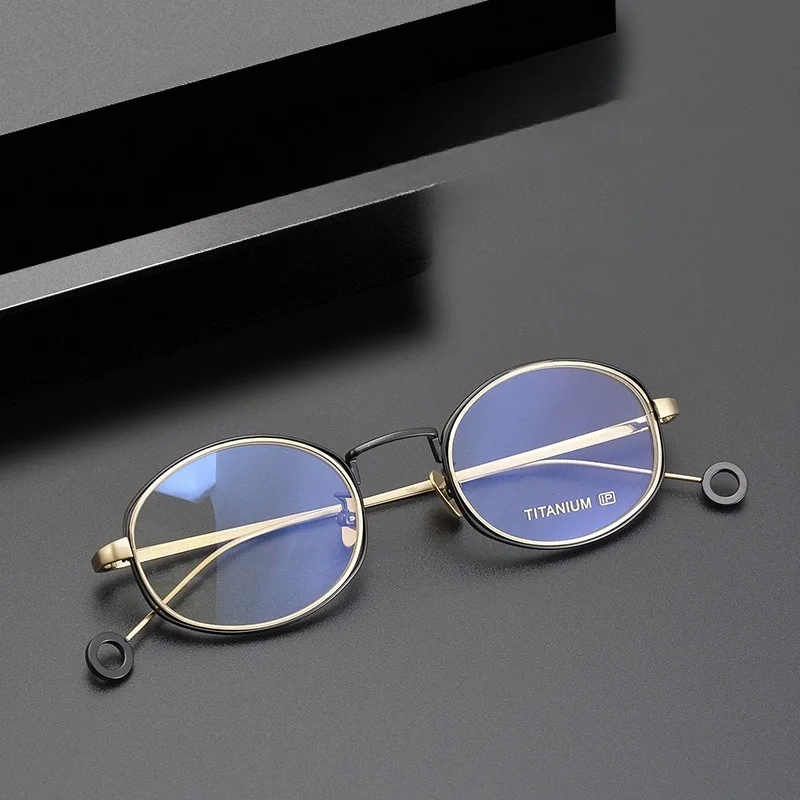 

Японский бренд Deisgn, овальные титановые очки ручной работы, женская оправа по рецепту для близорукости, оптические мужские очки с защитой от синего света