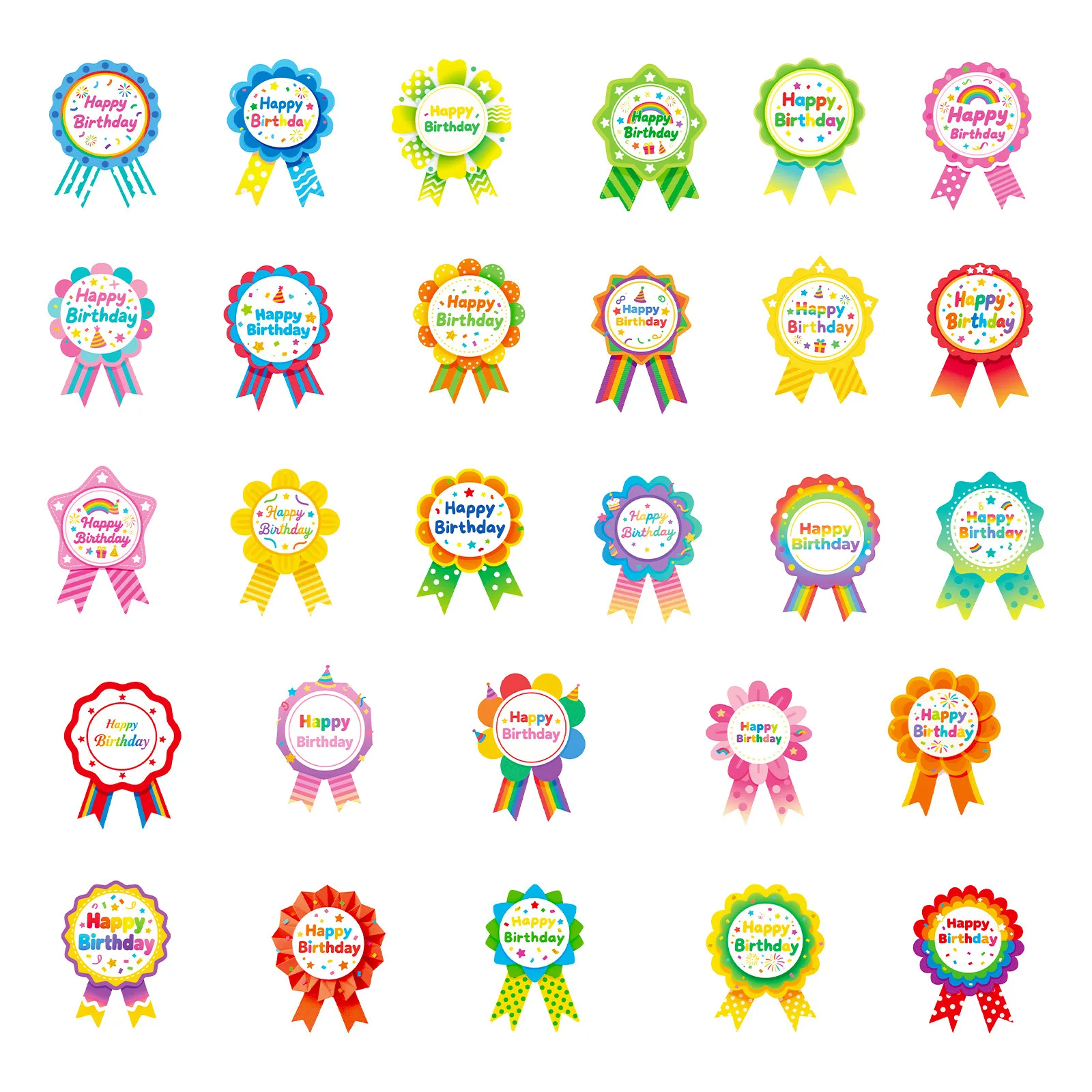 10/56 قطعة عيد ميلاد سعيد! ملصقات الكتابة على الجدران الملونة الإبداعية الكرتون صائق رياض الأطفال الديكور مكافأة دفتر الهاتف لعبة طفل #4