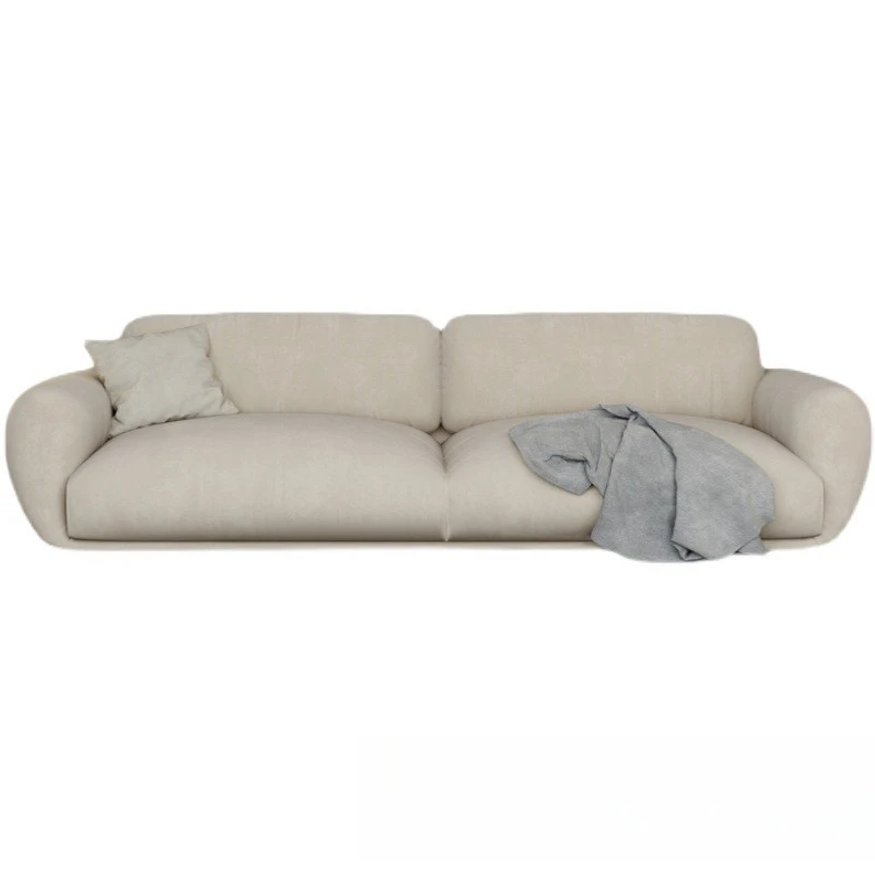 

Nordic wabi sabi ins homestay style double small apartment simple furniture living room designer technology cloth sofa