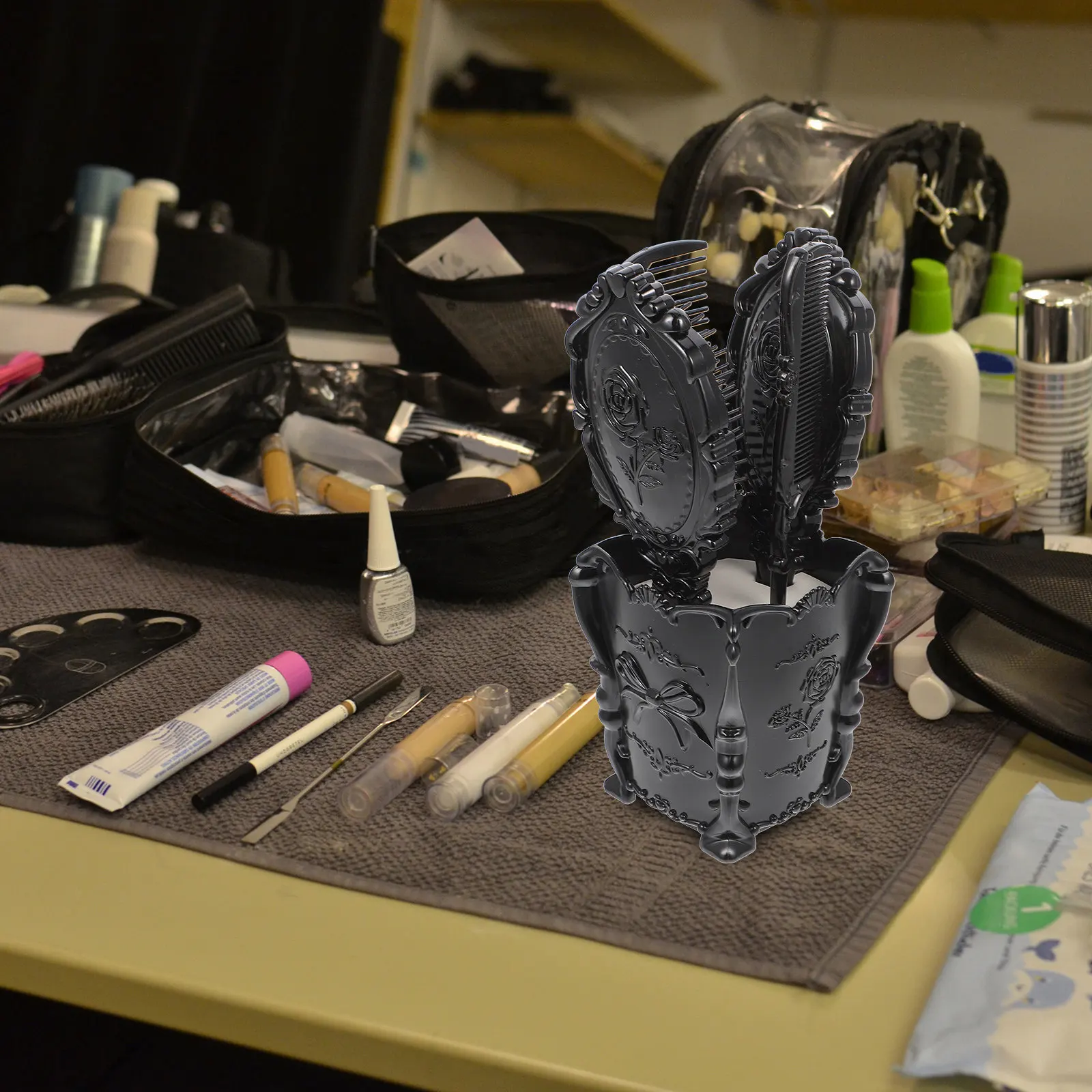 

Набор: антистатическая расческа с воздушной подушкой и зеркало, эргономичная ручка, бережное распутывание волос, для влажных и сухих волос, портативный