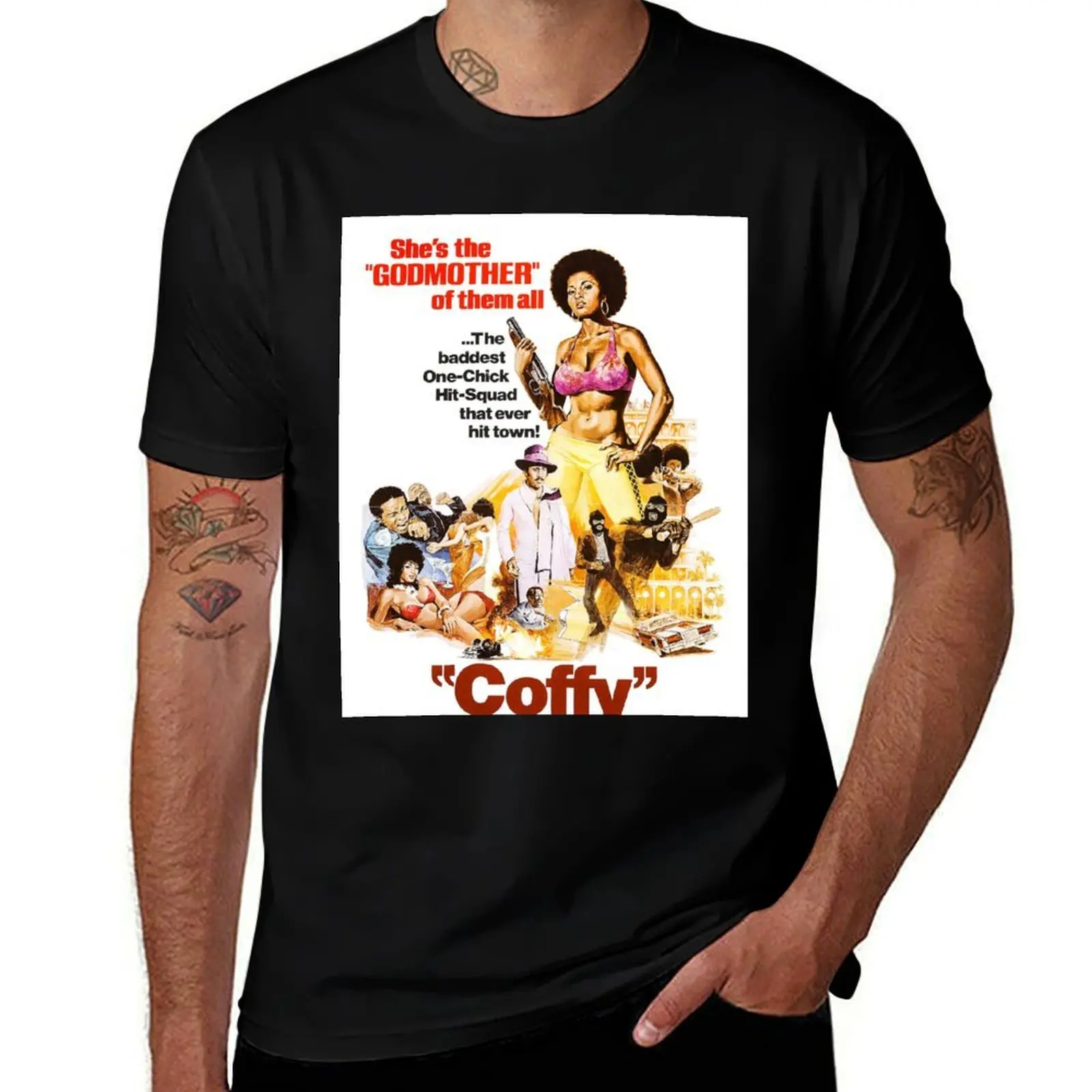 

Coffy - Pam Grier T-Shirt t shirts for man graphic funny man t shirts for men casual T-Shirt