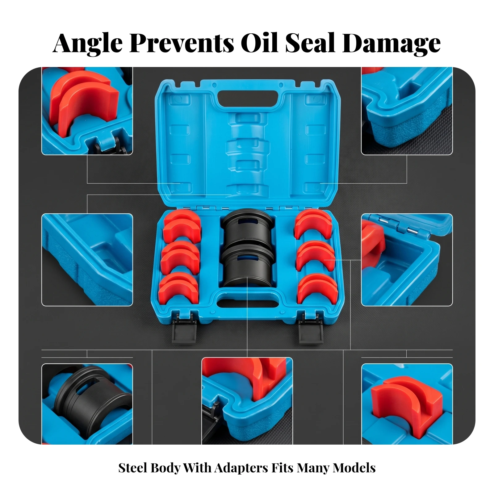 14-pieces-organized-storage-motorcycle-fork-seal-driver-kit-nylon-adapters-oil-seal-driver-set-auto-repair-tool-easy-to-use