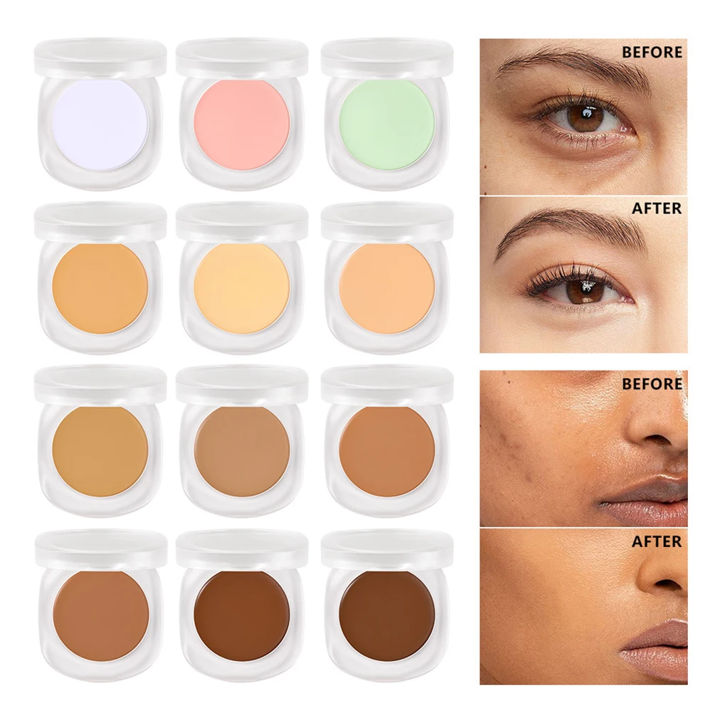 13-color Private Label Concealer Cream Custom Logo Spot-correcting Brightening Concealing Ontouring Waterproof Face Makeup Vegan