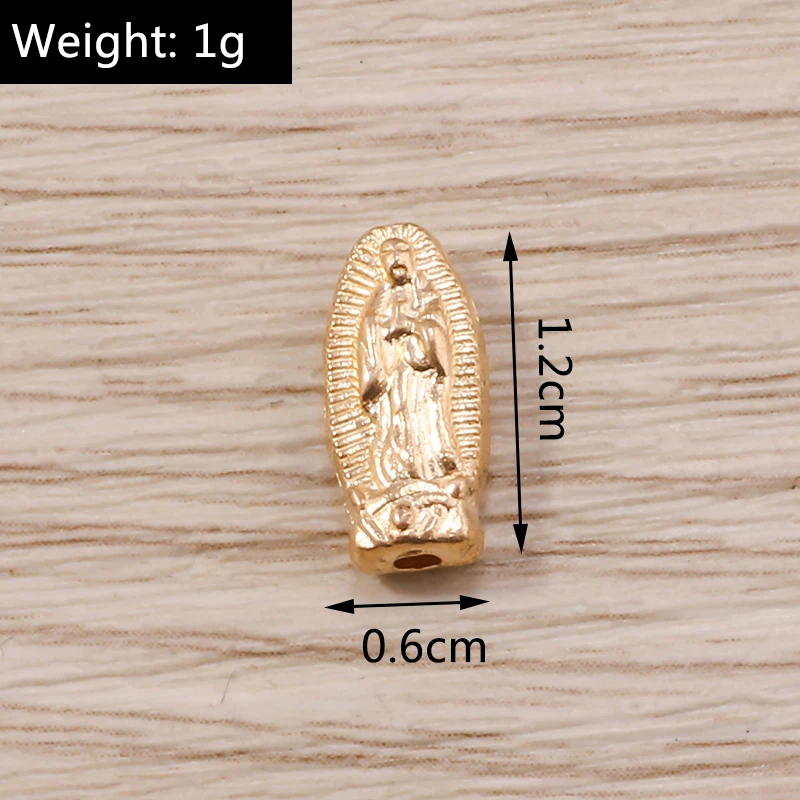 Tusember 20 Stück 6*12mm Vintage Jungfrau Maria Anhänger Passend für Halsketten Armbänder DIY Schmuckherstellung Tibetische Silberanhänger – Detail 1