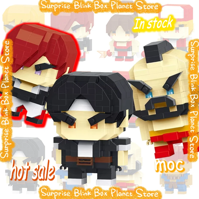 Blocos de Montar The King Of Fighters MOC Micro Jogo de Luta Personagem de Ação Ken Masters Hoshi Ryu Oferta Quente Presente para Crianças e Fãs