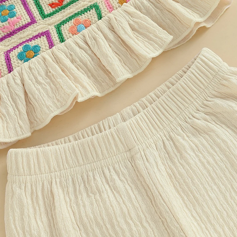Floral Ruffle Baby Girl Set 6