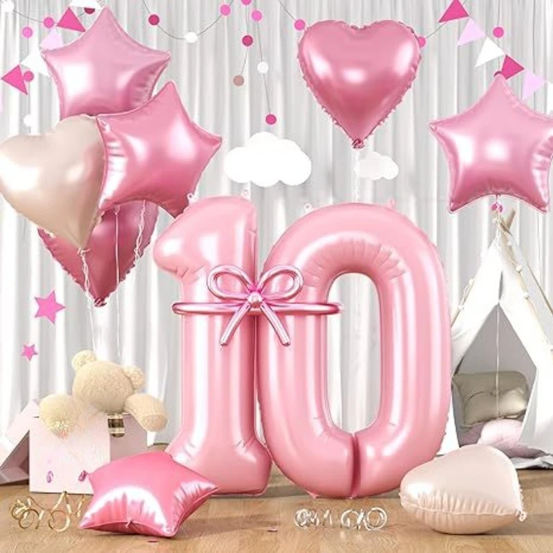 

40Inch Birthday Balloons Number 10-20 Large Digital Foil Helium Ball Girl Kid Adult Happy Birthday Party Decoration Wedding 2025