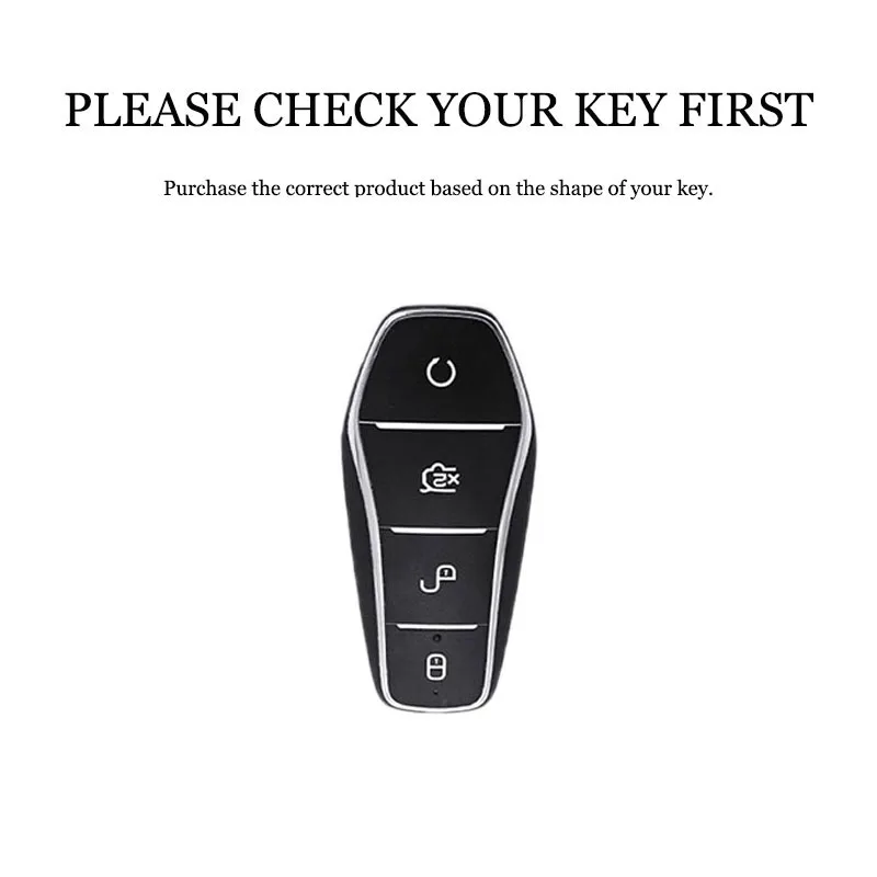 Car Key Case for BYD Atto 3 Song Pro Plus Max Seal U Dmi EV Dolphin Tang Zinc Alloy Silicone Key Protector Shell Accessories
