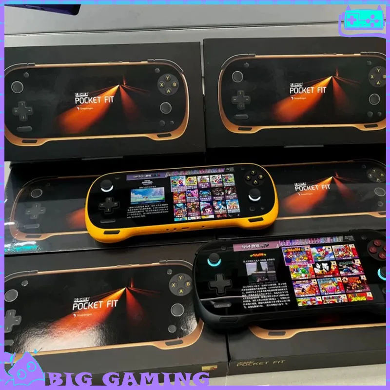 

Игровая консоль KONKR POCKET FIT G3 Gen3 на Android, 6-дюймовый экран 144 Гц, игровой контроллер с RGB-подсветкой и джойстиком Hall для Switch, Steam, Genshin Impact, Warframe