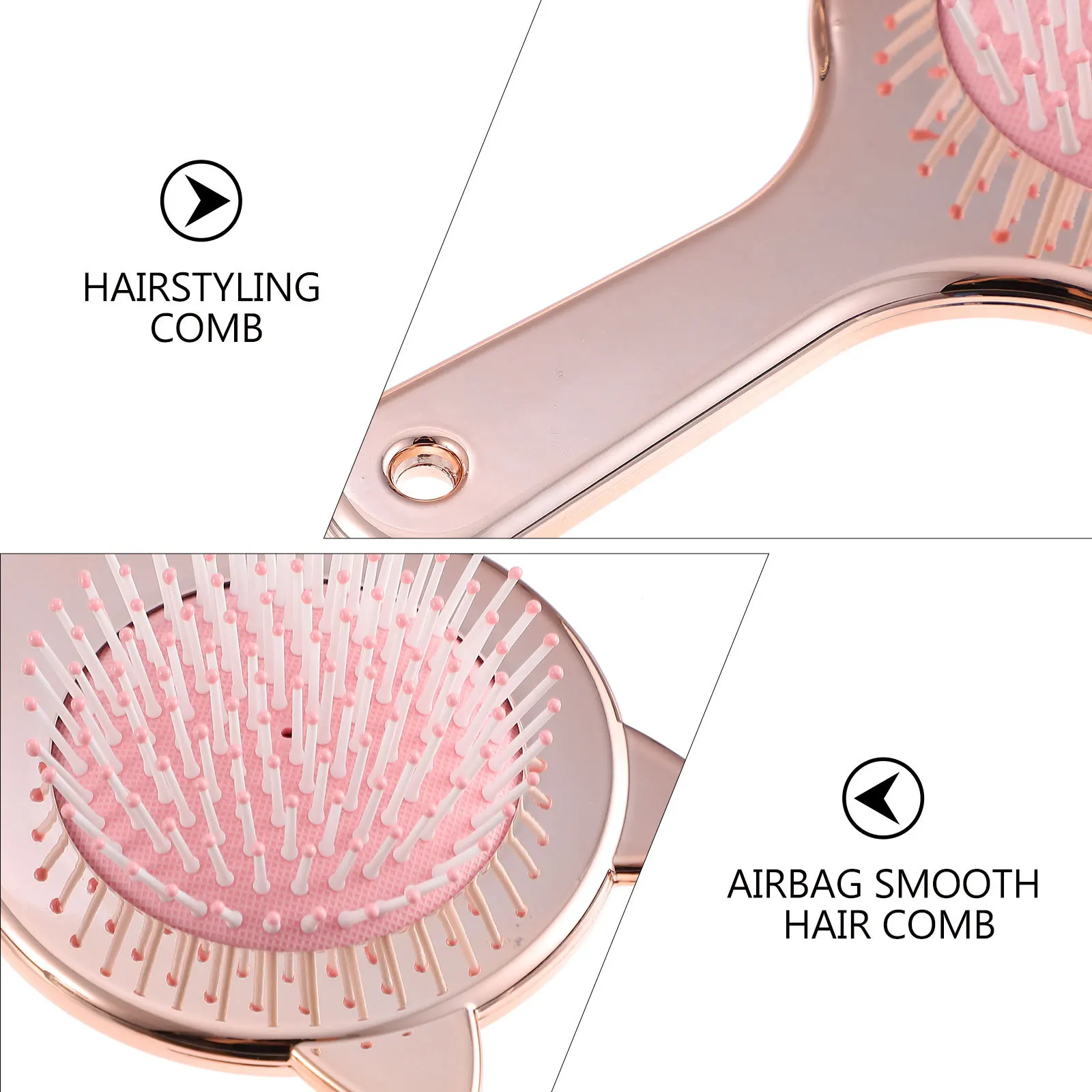 

Cat Ears Massage Comb Detangler Brush For Scalp Care Lightweight Portable Comb All Hair Types Hair Accessories