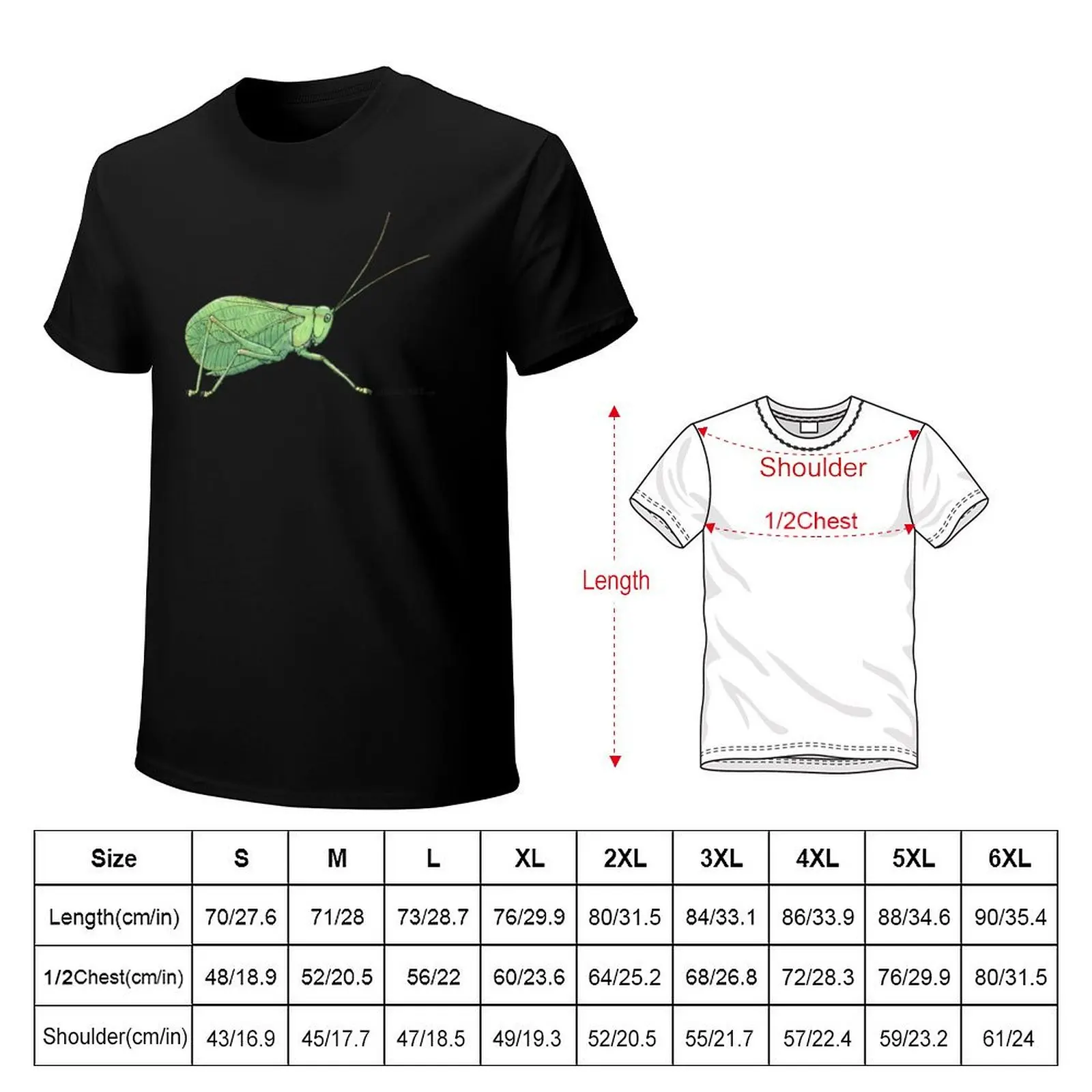 Permotettigonia gallica T-Shirt Trendy Casual Short Sleeve Shirt
