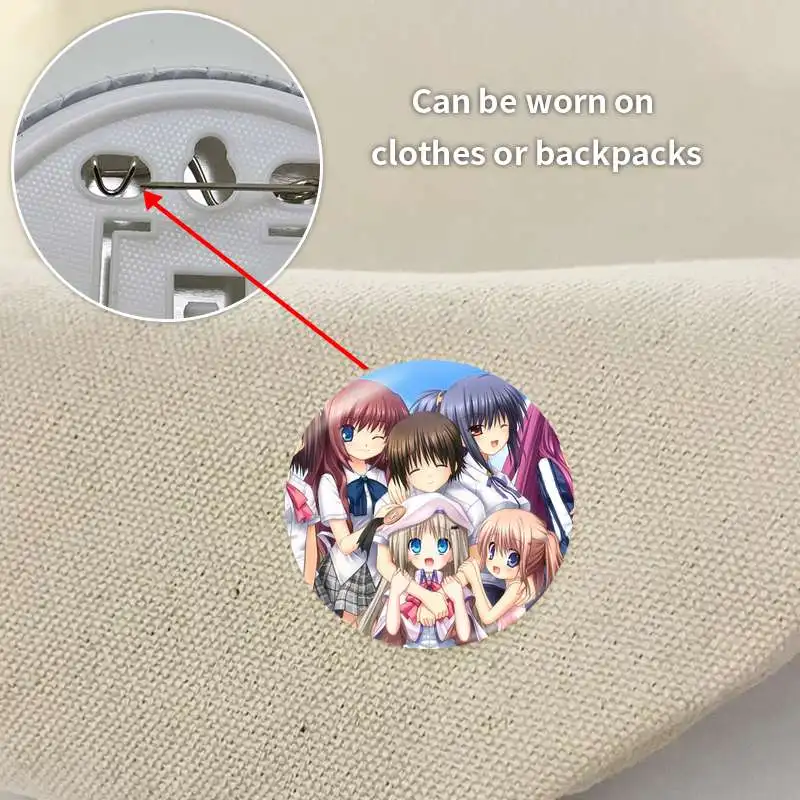 Arizuki Shiina Kud Wafter Game Anime Character Soft Button Badge Brooch anchor Peripherals Pin Hat Commemorative Jewelry view 4