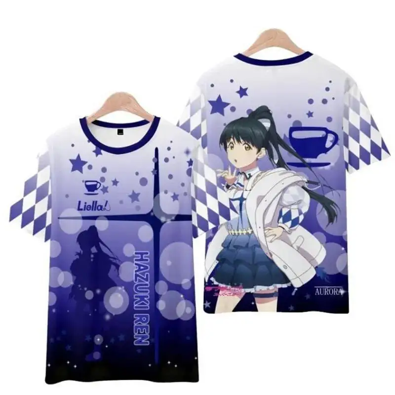 2026 New LoveLive SuperStar 3d T-shirt Kawaii Anime Men Women T Shirts Tops Casual O-neck Short Sleeve T-shirts Tee Shirt