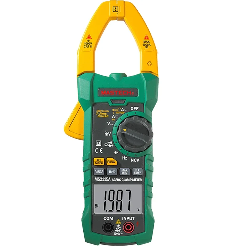 

Clamp meter Multimetro digital MASTECH MS2115A Electrician tools Current clamp Pliers ammeter Amperimetric clamp Multimetro tool