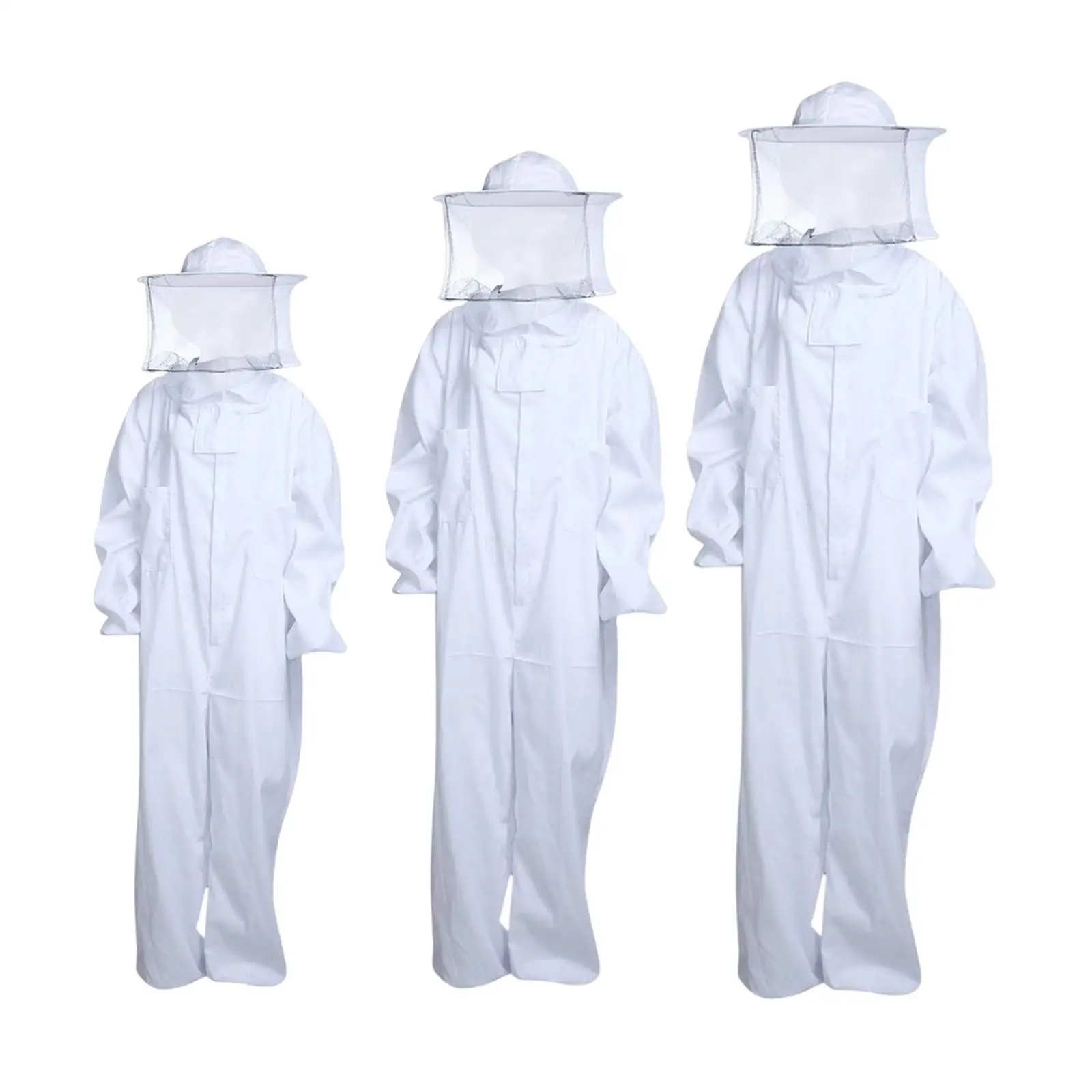 Complete Beekeeping Suit Protection Elastic Cuffs All Suit Beekeeping Clothes for Women/Men Beginner