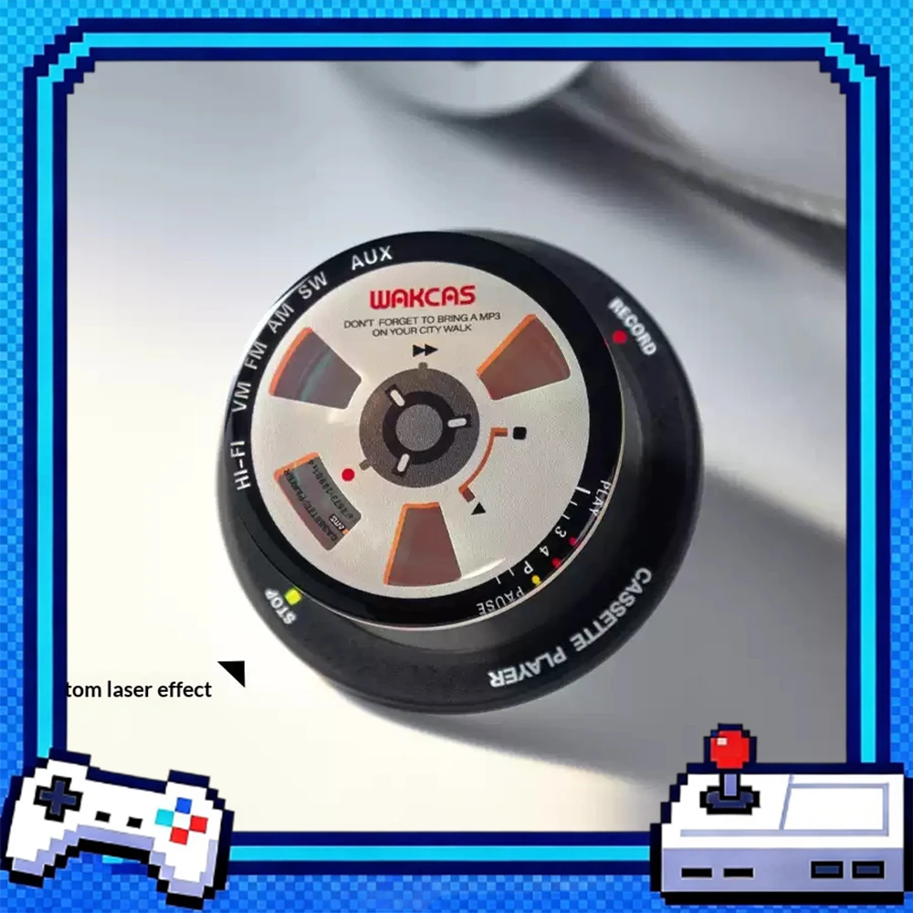 WAKCAS mobile phone bracket Rotating magnetic suction Top PVC- tape drive Stereo button modeling strong magnetic attraction