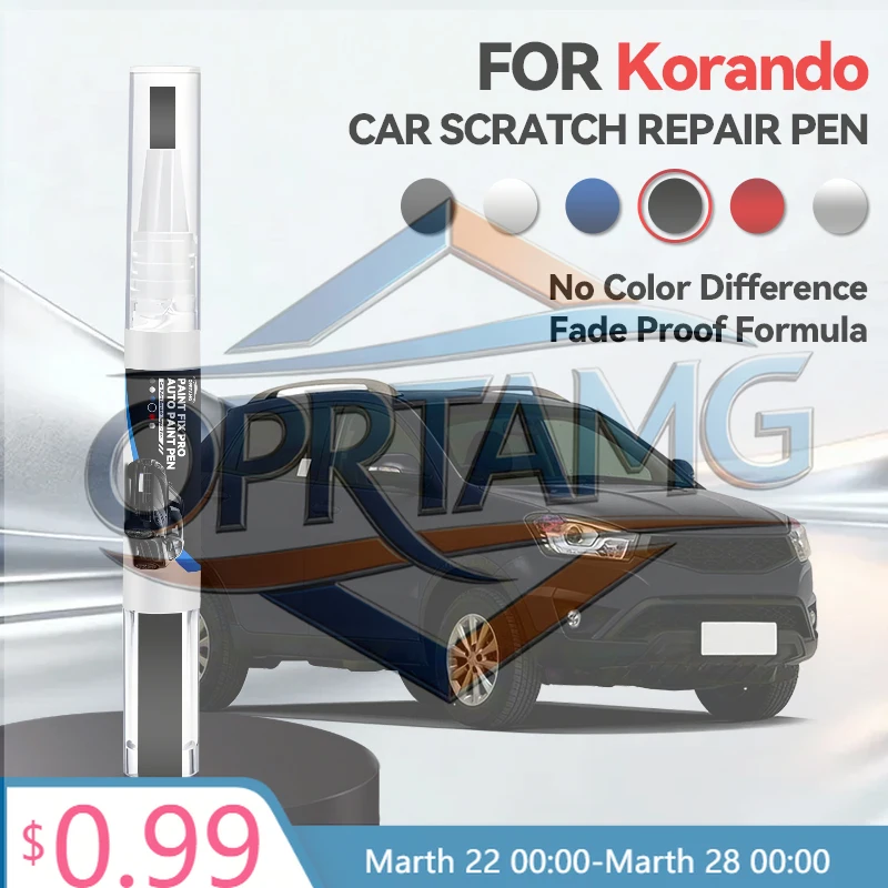 

Горячая новинка 2026: Набор для ремонта краски KGM SsangYong Korando – карандаш для подкраски, средство для удаления царапин, аксессуары для авто DIY, красный, синий, белый