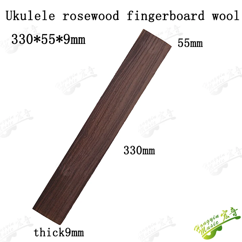 Guitar FingerBoard Ebony wenge Rose Padauk Ziricote Maple Cocobollo  Katalox Granadillo Making Material fretboard 330*55*9mm