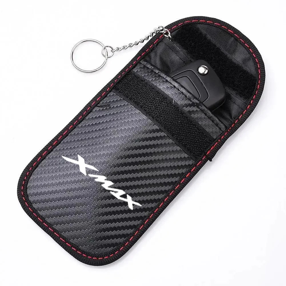 For YAMAHA XMAX 300 250 125 Xmax300 Xmax250 Xmax125 Car Key Signal Blocker Case Faraday Cage Fob Pouch Keyless RFID Blocking Bag