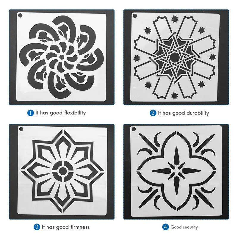 36Pcs Mandala Painting Templates Perfect For DIY Rock Painting Art Canvas Wood Furniture Cards Painting