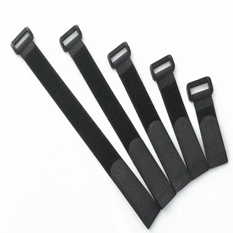 10Pcs Buckle Hook and Loop Strap Reusable Cable Ties Cable Straps For Wire Organizer Fastener Tape 20/30/40cm