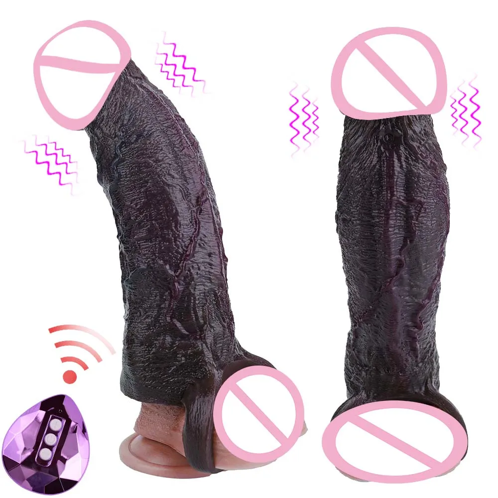 ORALSX Male Enlargement Delay Vibrators Penis Sleeve Extensions Condom Cock Ring Vibrating Clits Massager Adult Sex Toys For Men