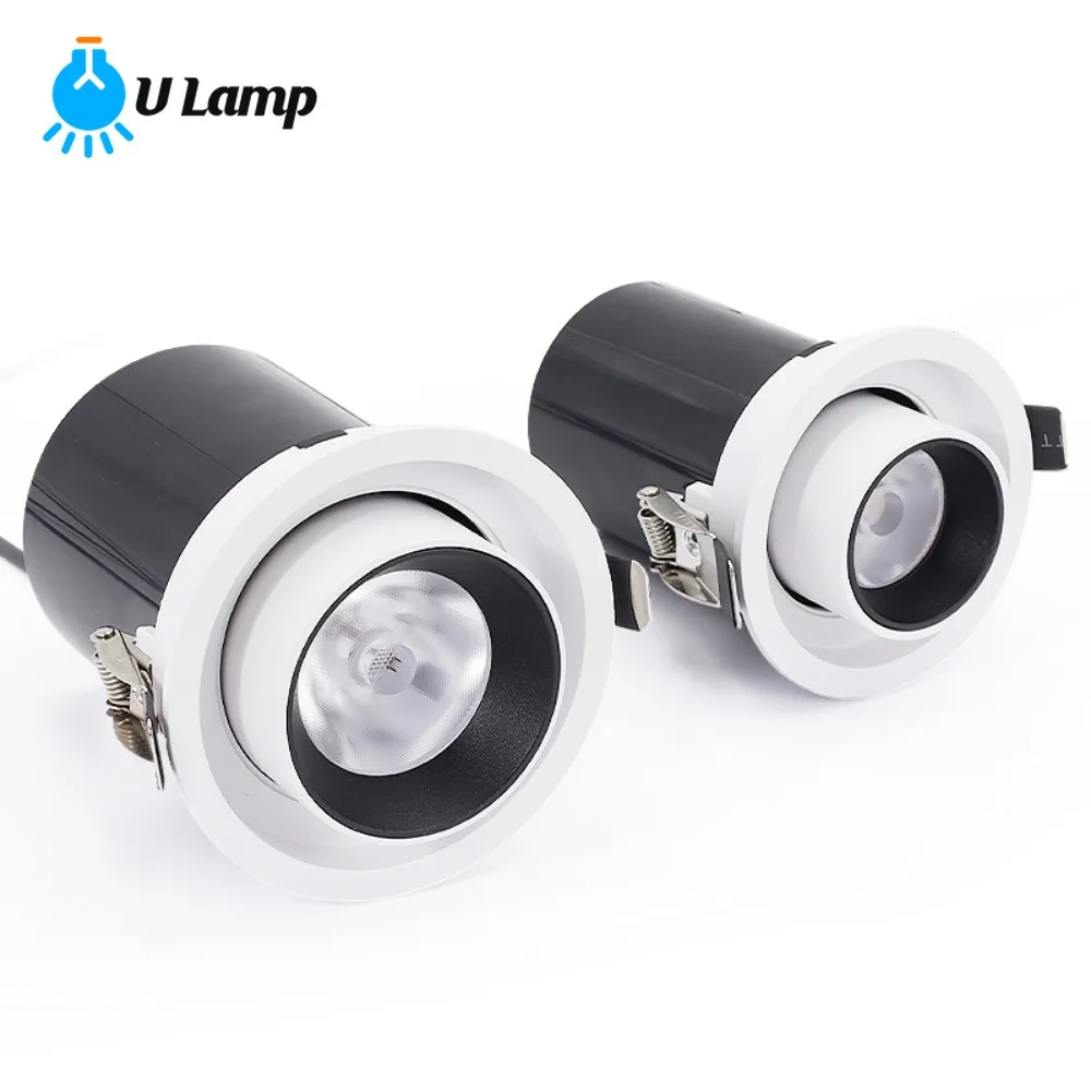 

10 W Embedded Spotlight Round COB Concealed Telescopic Spotlight Lamp Shopping Mall Clothing Store LEDspotlight Lighting