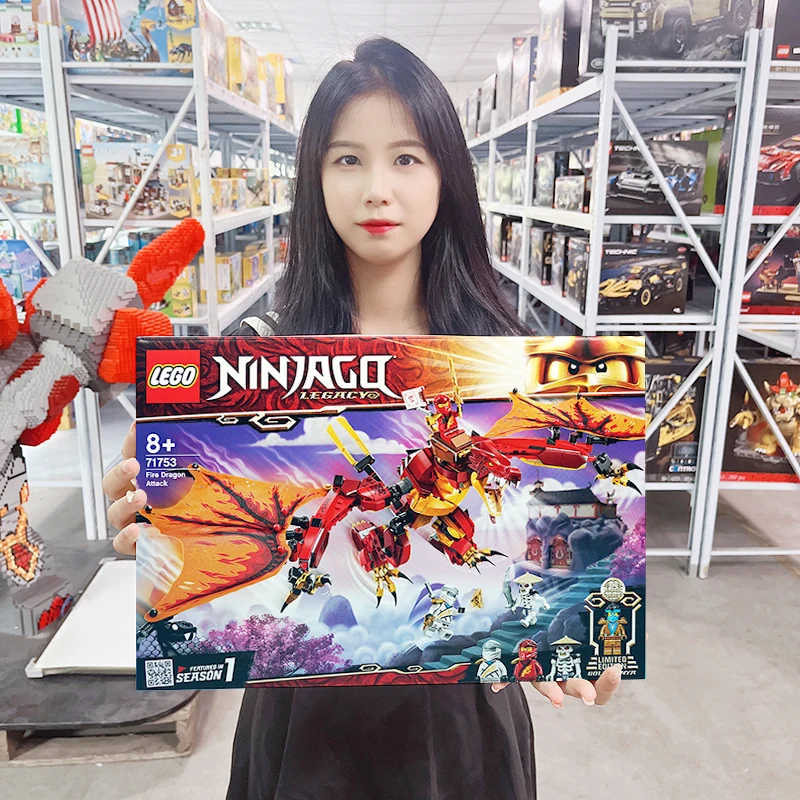 LEGO NINJAGO Legacy Fire Dragon Attack 71753 Ninja Playset