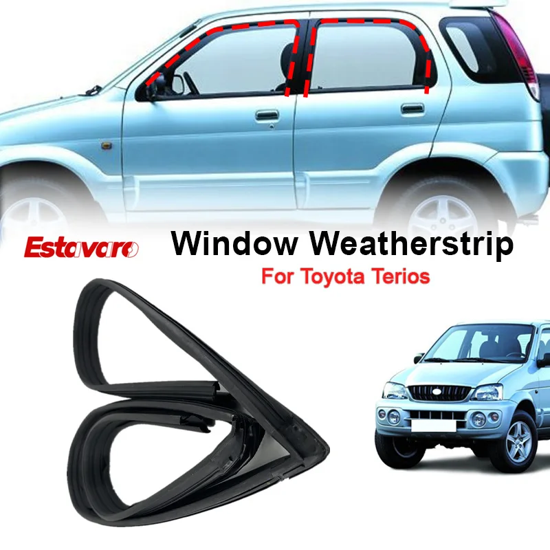 Glass Channel Window For Toyota Terios Window Weatherstrip Guide Channel Window Sealing Strip Glass Lift Chute Car Accessories