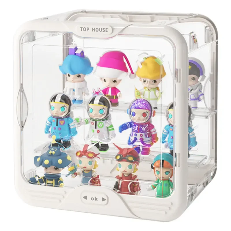 NEW Clear Display Case for Figures Mini Action  Collectibles Box Adjustable Doll Showcase Organizer  Storage