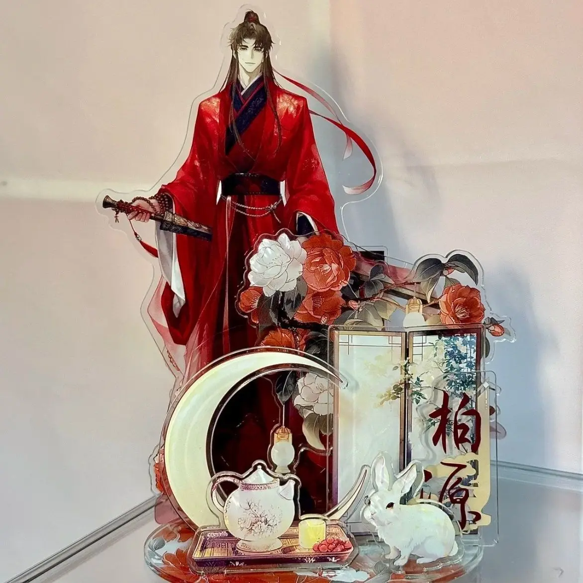 Game Far Beyond The World Gu Feng Acrylic Stand Model Bai Yuan Desktop Screen Decoration Gift