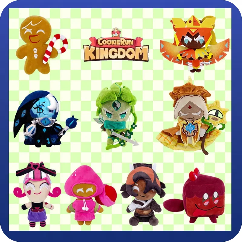 

Плюшевая игрушка Shadow Milk Cookie из Cookie Run Kingdom, мягкая статуя животного для украшения комнаты, детский подарок, друзья на день рождения