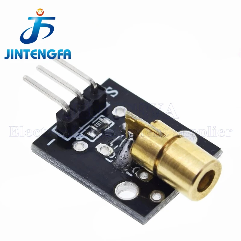 1PCS KY-008 650nm Laser sensor Module 6mm 5V 5mW Red Laser Dot Diode Copper Head for Arduino