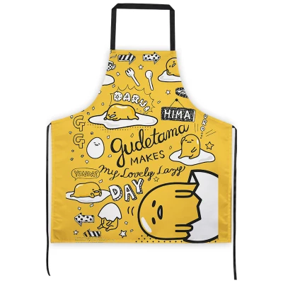 Sanrio Gudetama Kitchen Household Cooking Apron Men Women Oil-proof Waterproof Adult Waist Fashion Coffee Avental De Cozinha