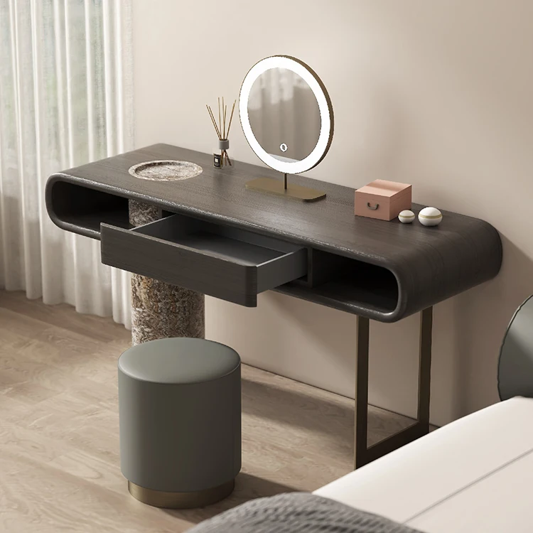 Other Bedroom Furniture Light Emitting Diode Mirror Makeup Dresser Dresser with Mirror and Drawer