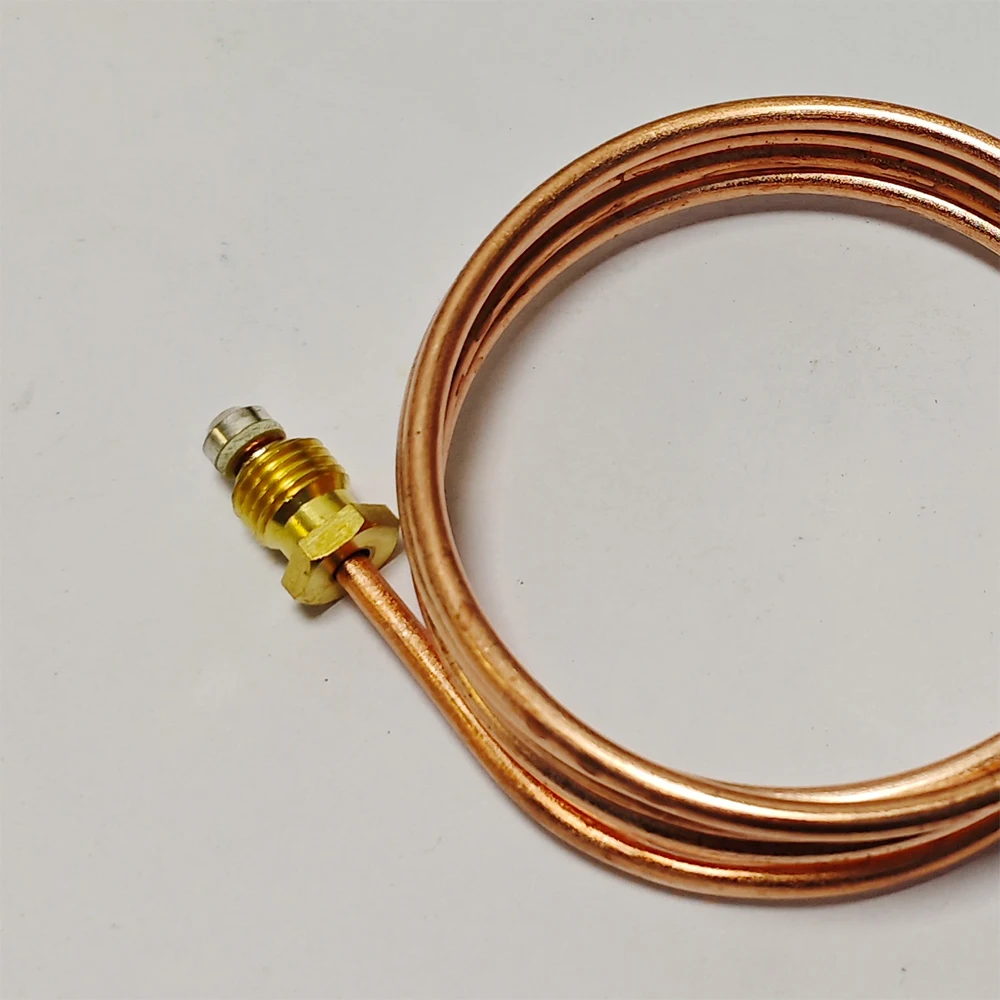 Gas Thermocouple Wire Flame Sensor M9*1 Nut Commercial Card Slot Flameout Protection Copper Tube Length 900mm with Boiler Valve